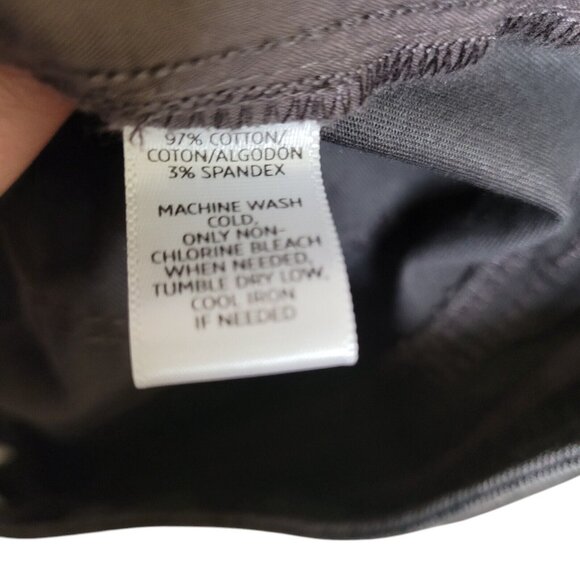 Ann Taylor LOFT Twill Stretch Pant Marisa Snake Print Black Grey Cargo Womens 10 - Picture 13 of 16